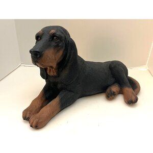 Vintage Resin Coon Hound Blood Hound Exquisite Details 16x9 Excellent Condition